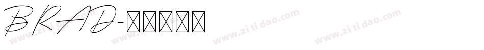 BRAD字体转换