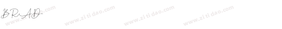 BRAD字体转换