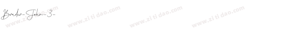 Brader-John-3字体转换