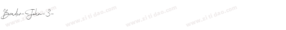 Brader-John-3字体转换