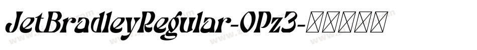 JetBradleyRegular-OPz3字体转换