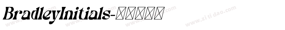 BradleyInitials字体转换