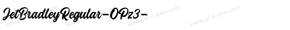 JetBradleyRegular-OPz3字体转换