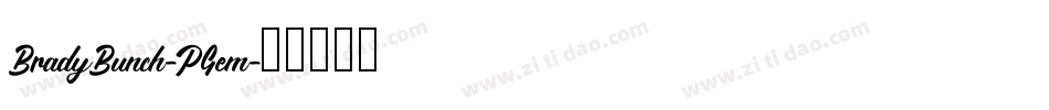BradyBunch-PGem字体转换