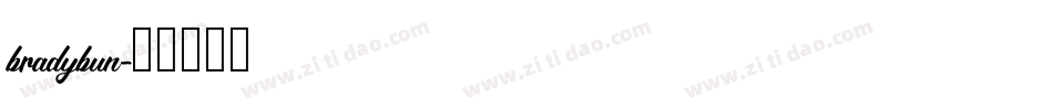 bradybun字体转换