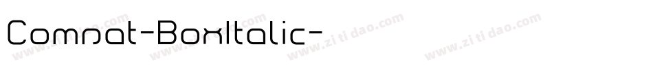 Comsat-BoxItalic字体转换