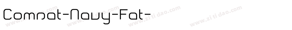 Comsat-Navy-Fat字体转换