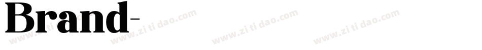 Brand字体转换