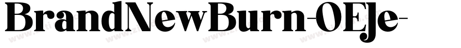 BrandNewBurn-OEJe字体转换