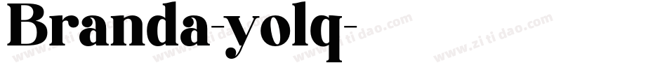 Branda-yolq字体转换