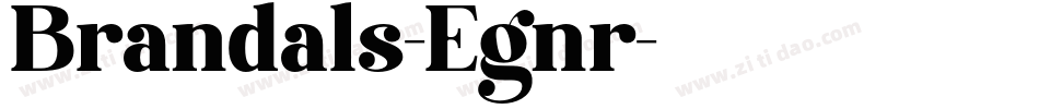 Brandals-Egnr字体转换