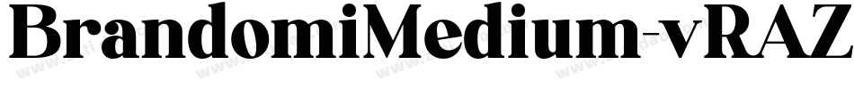 BrandomiMedium-vRAZ字体转换