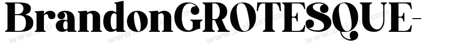 BrandonGROTESQUE字体转换