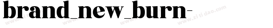 brand_new_burn字体转换
