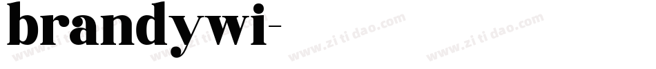 brandywi字体转换