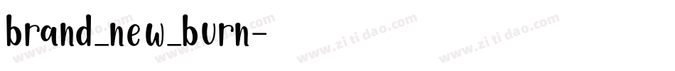 brand_new_burn字体转换