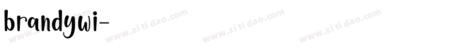 brandywi字体转换