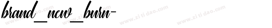 brand_new_burn字体转换