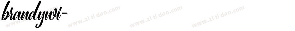 brandywi字体转换