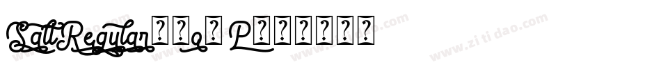 SaltRegular-0o4P字体转换