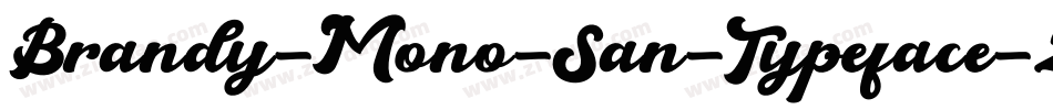 Brandy-Mono-San-Typeface-2字体转换