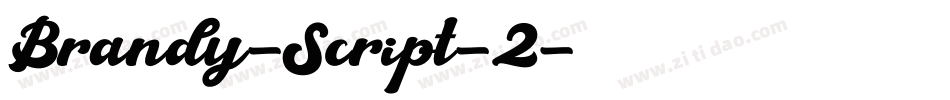 Brandy-Script-2字体转换