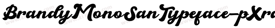 BrandyMonoSanTypeface-pXra字体转换