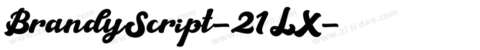 BrandyScript-21LX字体转换