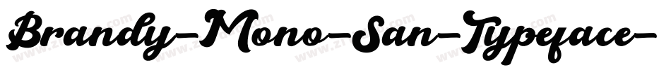 Brandy-Mono-San-Typeface字体转换