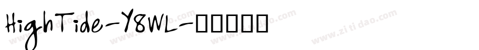 HighTide-Y8WL字体转换