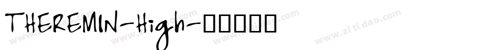 THEREMIN-High字体转换