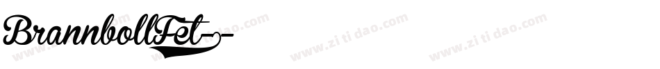 BrannbollFet-1字体转换