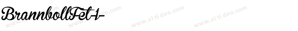 BrannbollFet-1字体转换