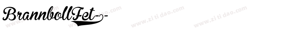 BrannbollFet-1字体转换