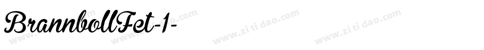 BrannbollFet-1字体转换
