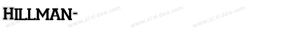 Hillman字体转换