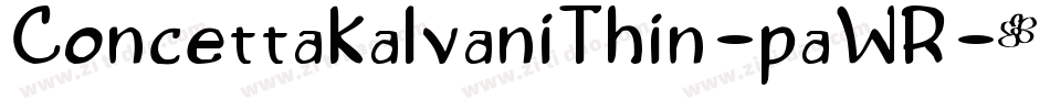 ConcettaKalvaniThin-paWR字体转换