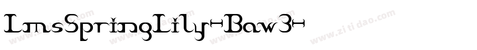 LmsSpringLily-Baw3字体转换