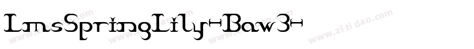 LmsSpringLily-Baw3字体转换