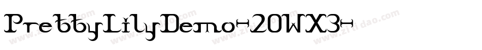 PrettyLilyDemo-2OWX3字体转换