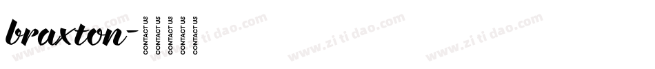 braxton字体转换