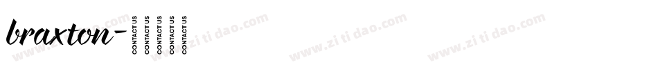 braxton字体转换
