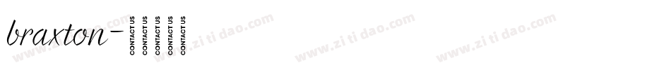 braxton字体转换