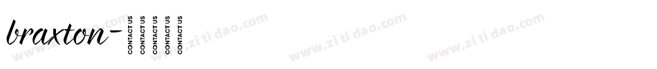 braxton字体转换