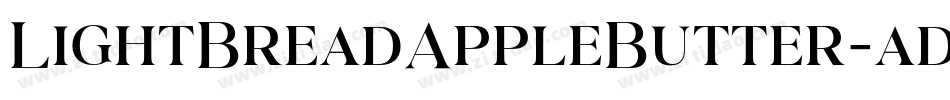 LightBreadAppleButter-ad4R字体转换