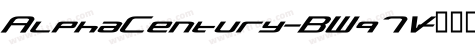 AlphaCentury-BWq7V字体转换