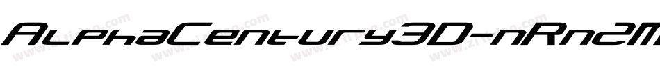 AlphaCentury3D-nRn2M字体转换