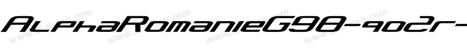 AlphaRomanieG98-qo2r字体转换
