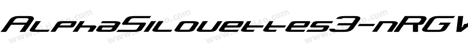 AlphaSilouettes3-nRGV字体转换
