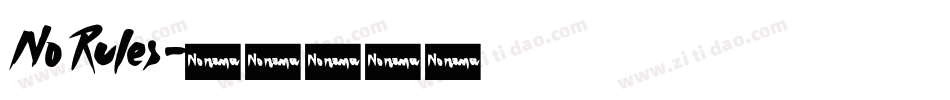 NoRules字体转换